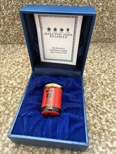 Vintage HALCYON DAYS ENAMELS Red Pillar Post Box Royal Mail Enamel Trinket Box