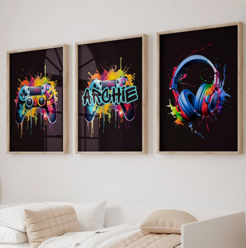 Personalised gaming prints - personalised,