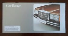 MERCEDES BENZ RANGE orig 1978 UK Mkt Sales Brochure - 600 SL SLC 350 450 SEL 6.9