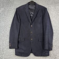 Vintage Ralph Lauren Twill Jacket Men 40R Navy Blue Brushed Welt Sports Hacking