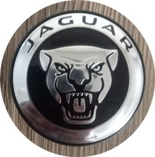 1x Original Jaguar BLACK F, S Type, E,F, I-Pace Alloy Centre Cap (MN-1) T2H58379