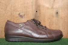 PITILLOS Brown Leather Lace Up