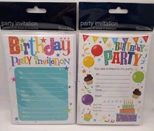 2 Packets Of 20 Party Invitations Birthday Birthdays Parties Invites Invatation 