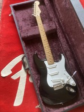 Squier Stratocaster 1997/8 - Made in Japan MiJ ‘Blackie’ & Hard Case Full Set Up