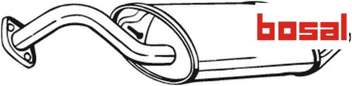 Exhaust muffler 228 - exhaust, bosal