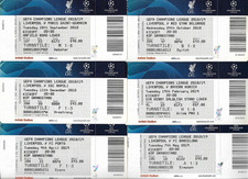 LIVERPOOL FC - All 6 Full Home Tickets from 2019 UEFA Champions League Campaign