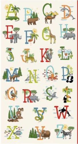 Abc panel 100 cotton - abc,