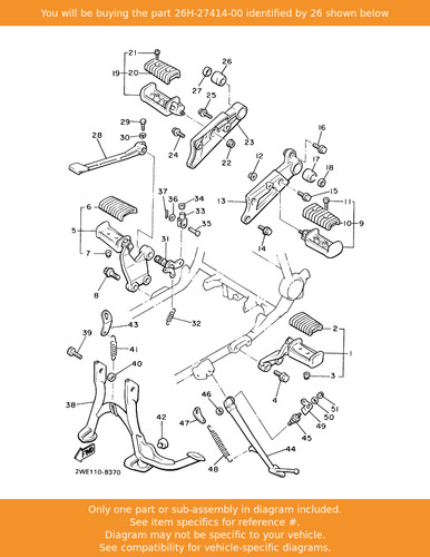 Yamaha damper footrest - yamaha,