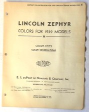 1939 LINCOLN DUPONT COLOR