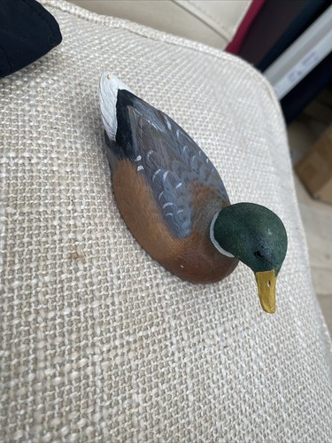 Hand painted mallard drake - painted,