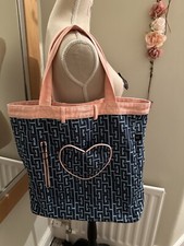 Lazy Oaf Gym/tote Bag, Dimension 38x40x10 Cm. Blue /peach Colour ?