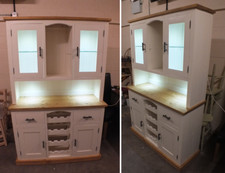 SHABBY PAINTED 2 DOOR DISPLAY