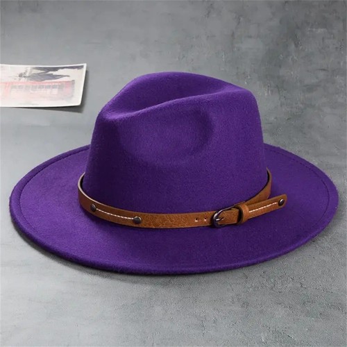 Wool fedora hat for men - wool, &