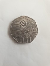 Rare 50p Coin Public Libraries