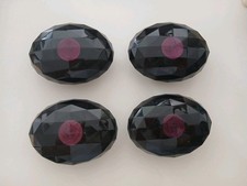 4 Versace Crystal Noir Perfume Bottle Lids. Ideal project for Drawer Knobs!