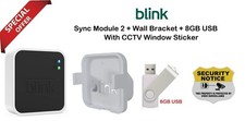 Blink Sync Module 2 + Wall Bracket + 16GB USB + CCTV Window Sticker
