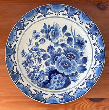 Authentic Royal Delft Hand Painted Decorative Plate 1650 Dutch Blue Delftware
