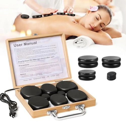 Hot stone massage kit with - stone,