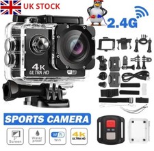 Action Camera Ultra HD 4K/30fps WiFi 2.0-inch 170D Underwater Waterproof Helmet