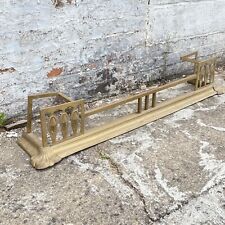 Antique Edwardian Vintage Brass / Copper Fire Hearth Fender Guard Large 140 X 28