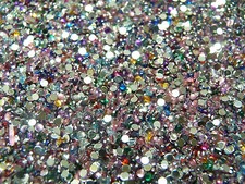 2000PC 3000PC CRAFT GEMS RHINESTONES DIAMANTE 2MM 3MM ROUND CARD MAKING ADHESIVE