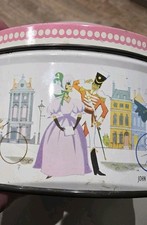 John Mackintosh & Son Vintage Quality Street Tin Colourful Skating Lady Soldier 