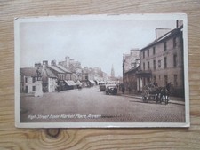 Postcard of High Street from Market Place, Annan (horse drawn carriage unposted)