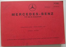 Mercedes Benz 300 SL Original 1963 Factory Illustrated Spare Parts List