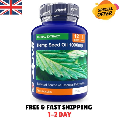 Zipvit hemp seed oil 1000mg - zipvit,