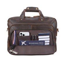 STAR VISTA Brela 15.6" Laptop Messenger Bag, Full Grain Leather Briefcase for...