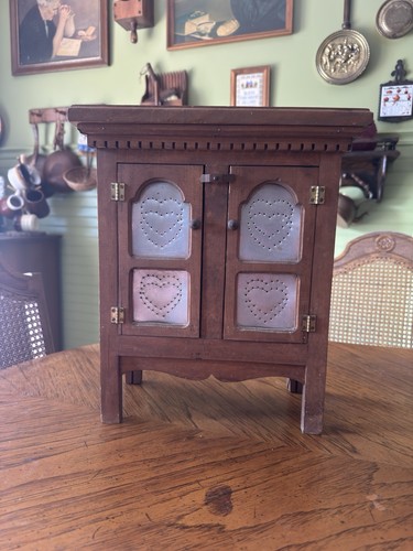 Vintage 1980s wooden curio - 1980s,