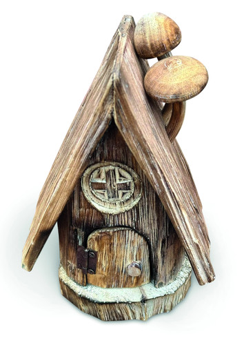 Fairy mushroom log cabin 30cm - fairy,