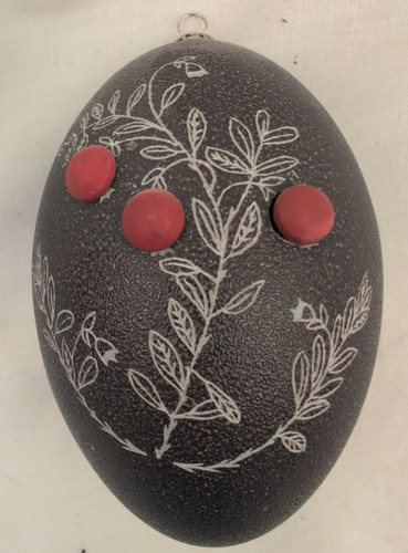 Hand painted emu egg - painted,