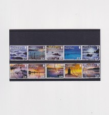 Collection of Guernsey stamp sets NVI modern values GSY & UK
