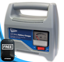 12V 6Amp Vehicle Car motorcycle Battery Charger Heavy Duty Portable SWBCG6. +M