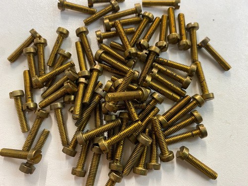 Brass cheese screws head - brass,
