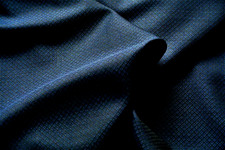 PURE WOOL NAVY BLUE RHOMBUS WEAVE LUXURY TAILORING MADE IN ITALY FOR  DIOR  E94