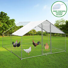 Chicken Run Walk In Coop Animal Pen Cage Enclosure Hen Dogs Rabbits 3m x 4m x 2m
