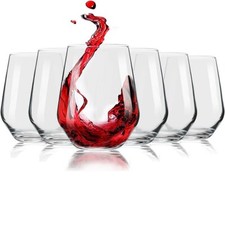 Set of 6 Stemless Wine Glasses