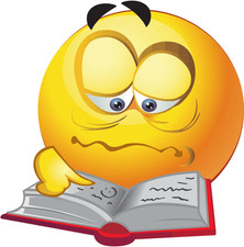 Cartoon Funny Book Education Smile Car Bumper Sticker Decal 5" x 5"