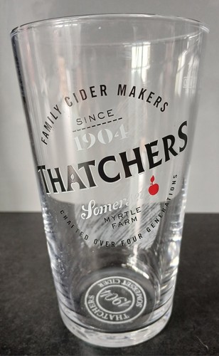 Thatchers pint glass - pint, ce