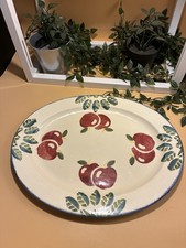 Vintage Poole Pottery Dorset Fruits Sponge Ware Serving Platter Plate - 14.25"