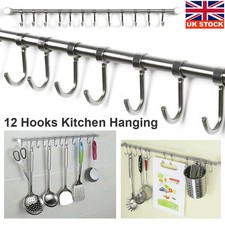 12 Hooks Kitchen Wall