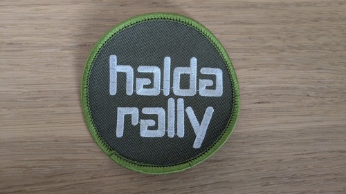 Halda rally sew badge new - halda,