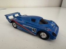 Vintage 1987 Sauber C1 #42 LeMans Race Car Diecast Model Pull Back Toy 1:43 Blue