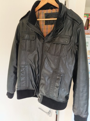 Ben sherman leather bomber - ben,