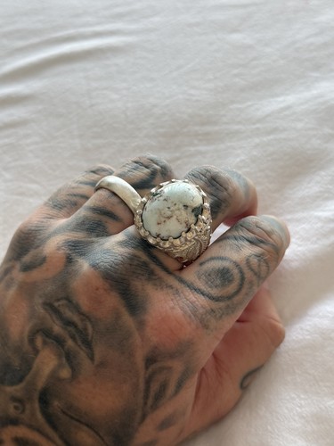 Hand made 925 silver men - made, ring