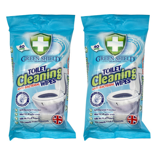 Green shield toilet cleaning - shield,