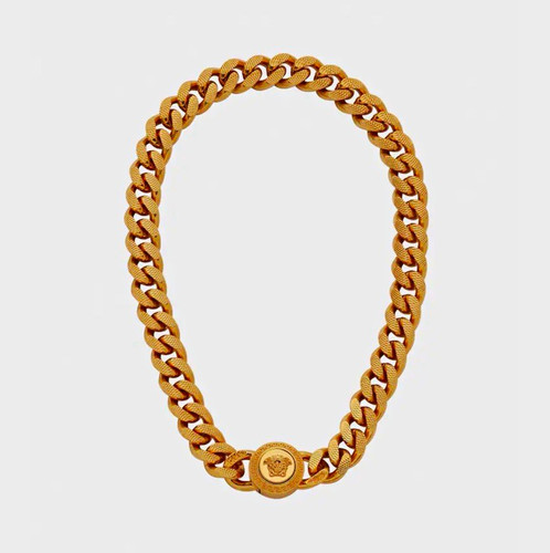 Versace medusa gold tone metal - versace, gold-tone