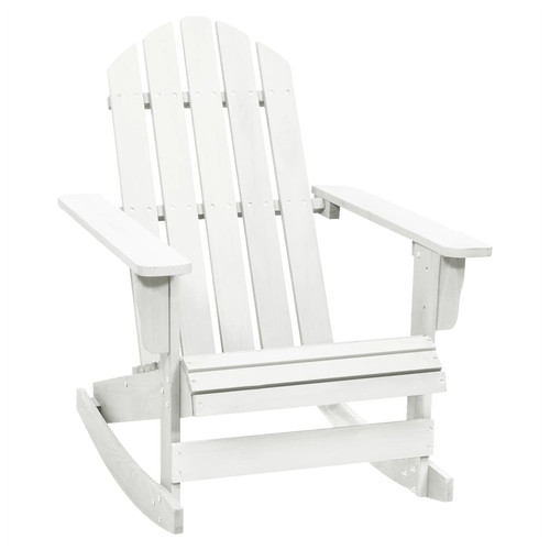 Rocking chair white hardwood - white,